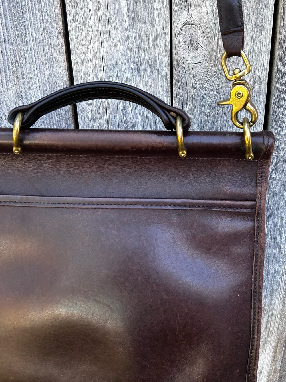 Coach Vintage Willis Bag 9927 Leather Mahogany Brown - Picture 11 of 16